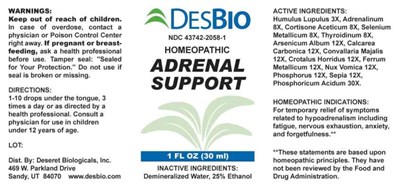 Adrenal Support (Dsrt171 Adrenal Support 6 16 22)